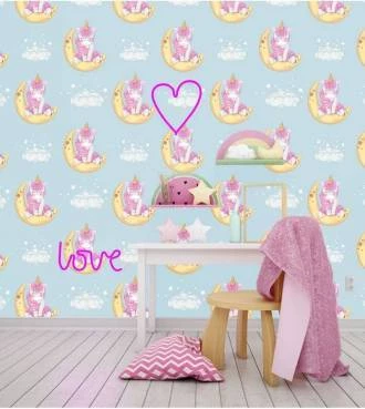 Papel de Parede Unicórnio shine