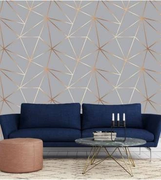 Papel de parede Zara Gold silver