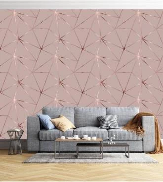 Papel de parede Zara teia Rosê