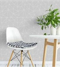 Papel de parede Zara cinza com fios brancos 2845-7104