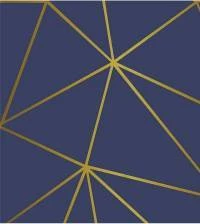 Papel de parede Zara blue gold 2849-7111