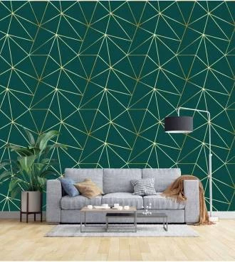 Papel de Parede Zara Green Gold