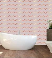 Papel de parede rose gold chevron 2852-7121