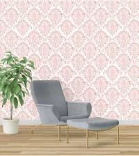 Papel de parede arabesco tons de rosa claro 2854-7125