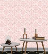 Papel de parede arabesco rosa e branco 2855-7127