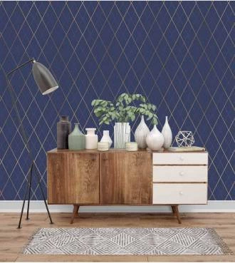 Papel de Parede Lux azul royal
