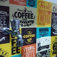 Papel de parede estampas de café vintage 2319-7148