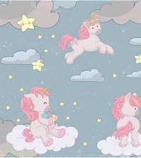 Papel de parede infantil unicórnio 2879-7183