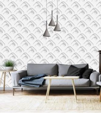 Papel de parede quadriculados em 3D