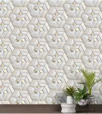 Papel de parede que simula 3D detalhes Gold 2890-7202