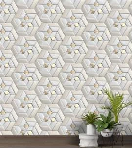 Papel de parede que simula 3D detalhes Gold