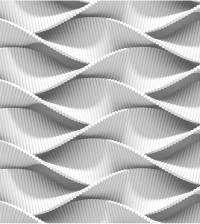 Papel de parede que simula ondas 3D 2891-7204