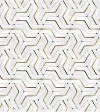 Papel de parede que simula peç 3D 2892-7206