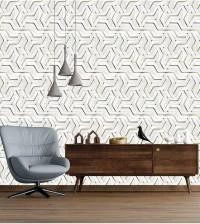 Papel de parede que simula peç 3D 2892-7207