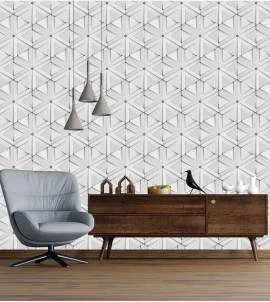 Papel de parede estilo relevo