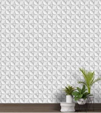 Papel de parede ilusão floral 3D