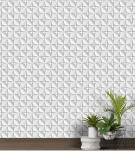 Papel de parede ilusão floral 3D