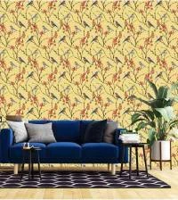 Papel de parede campestre pardais sakura 2910-7239