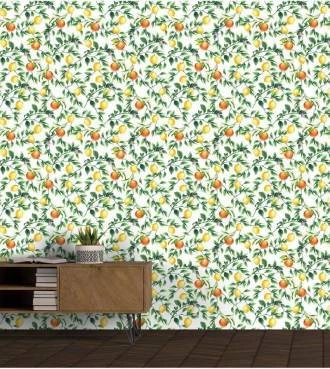 Papel de parede campestre limão siciliano