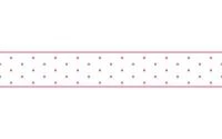 Faixa decorativa póa branco e rosa 540-729