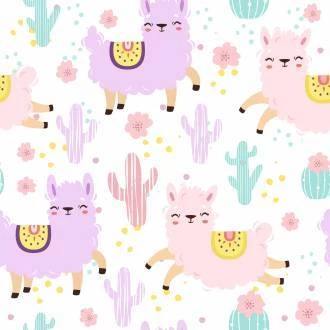 Papel de parede de Lhama e cactus