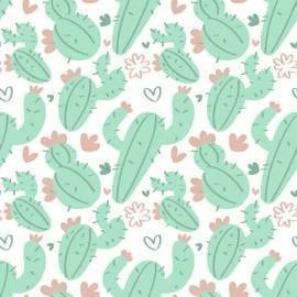 Papel de parede cactus de fundo claro