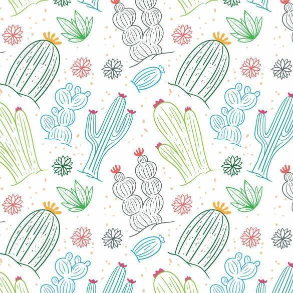 Papel de parede cactus abstrato