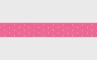 Faixa decorativa poá rosa e branco 541-731