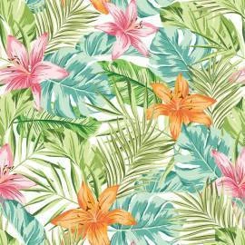 Papel de parede lírios tropicais