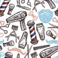 Papel de parede barbearia vitange shop