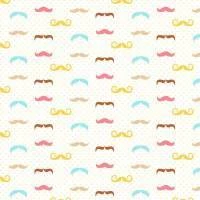 Papel de parede moustache colorido