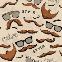 Papel de parede moustache style