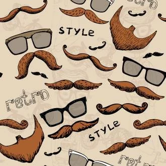 Papel de parede moustache style