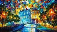 Papel de parede pintura a oleo colorida