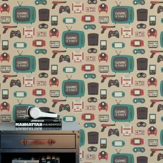 Papel de parede retrô gamer