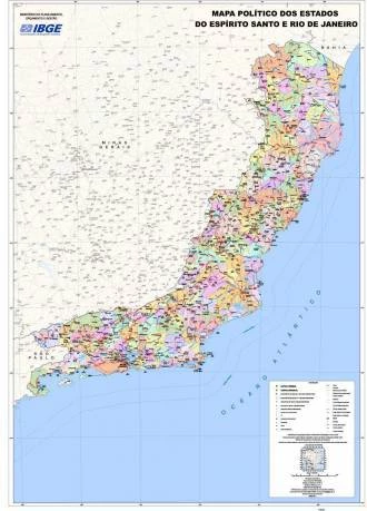 Papel de parede mapa do estado de São Paulo