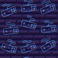 Papel de parede joystick neon 2504-7383