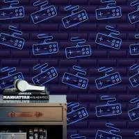 Papel de parede joystick neon 2504-7385
