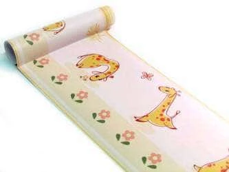 Faixa decorativa infantil de girafa