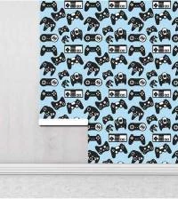 Papel de parede gamer com fundo azul 3025-7398