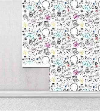 Papel de parede mídias coloridas