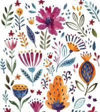 Papel de parede adesivo flores do campo 3038-7429