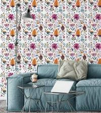 Papel de parede adesivo flores do campo 3038-7430