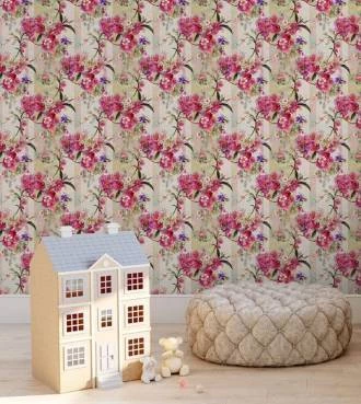 Papel de parede Floral com flores pequenas