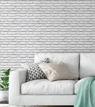 Papel de parede adesivo de tijolo aparente