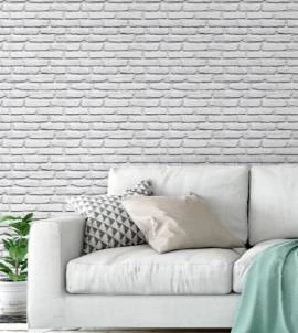 Papel de parede adesivo de tijolo aparente