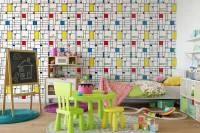 Papel de parede mondrian minimalista 3073-7507