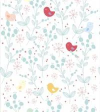Papel de parede adesivo love birds 3100-7536
