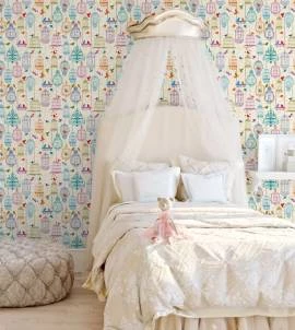 Papel de parede adesivo Gardem and birds