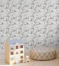 Papel de parede adesivo passarinhos campestres 3102-7541